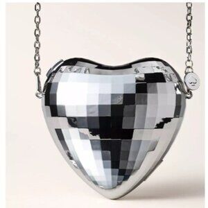 Disco Heart -Shape Crossbody/Shoulder Bag - kate spade new york x Target, Silver